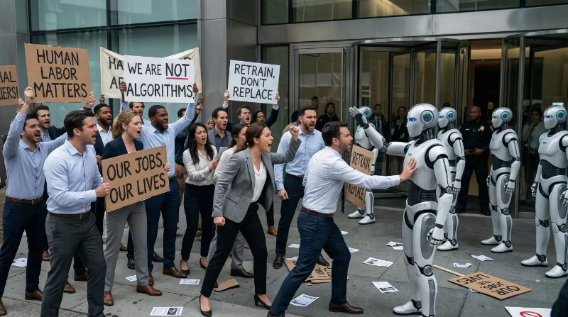 Cover image for Workers Rebel Against AI 💪, More Layoffs Expected 😩